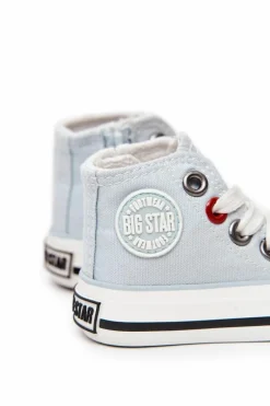 Discount Dziecięce Klasyczne Trampki BIG STAR HH374192 Niebieskie Dzieci Chłopięce|Dziewczęce