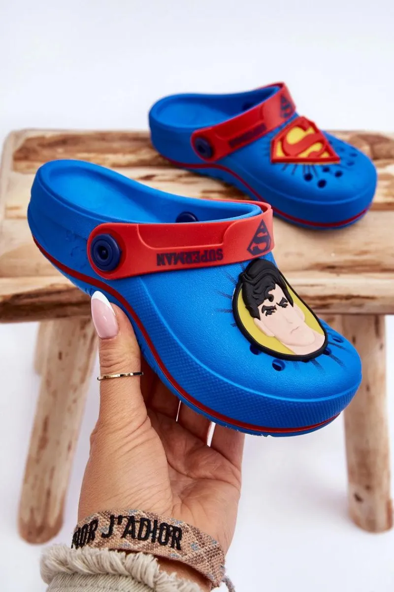 Clearance ZAXY Dziecięce Kroksy Superman Grendene Kids JJ385004 e Niebieski
