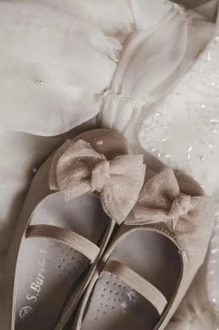 Balerinki Dziecięce></noscript>Damskie buty S.Barski Dziecięce Lakierowane Balerinki Z Kokardą Beżowe Zolly