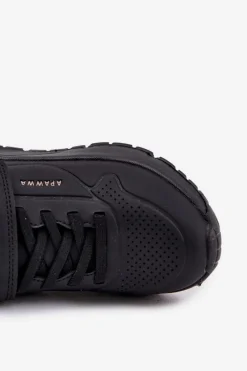 Dziewczęce|Back To School></noscript>Boto Dziecięce Lekkie Buty Sportowe Na Platformie Czarne Mirivia Czarny