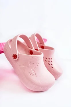 Discount Dziecięce Lekkie Klapki Kroksy Big Star II375007 Różowe Dzieci Chłopięce|Dziewczęce