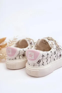 New Big Star Shoes Dziecięce Materiałowe Trampki BIG STAR JJ374102 Białe