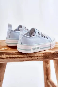 Sale Dziecięce Materiałowe Trampki BIG STAR KK374073 e Dzieci Chłopięce|Dziewczęce