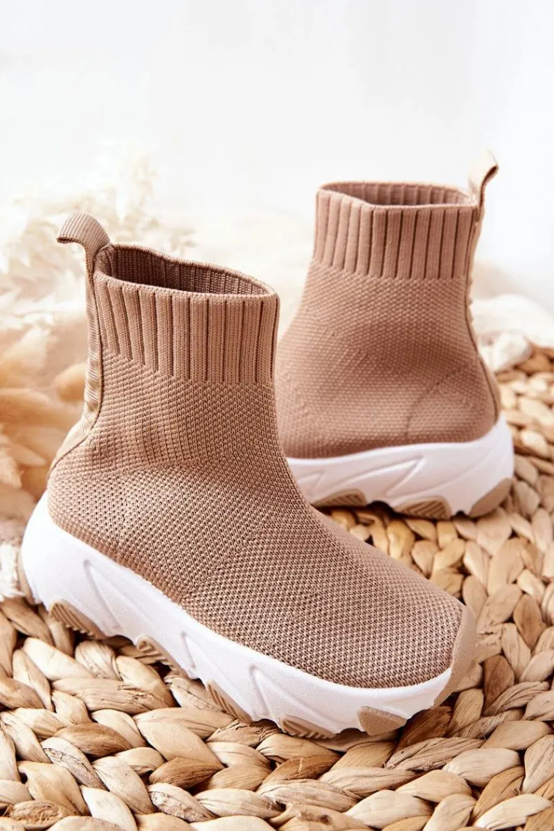 Dziewczęce>Boto Dziecięce Młodzieżowe Obuwie Sportowe Beżowe Callobe