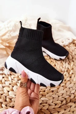 Sale Boto Dziecięce Młodzieżowe Obuwie Sportowe Czarne Callobe