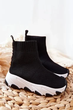 Sale Boto Dziecięce Młodzieżowe Obuwie Sportowe Czarne Callobe