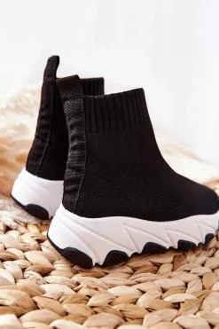 Sale Boto Dziecięce Młodzieżowe Obuwie Sportowe Czarne Callobe