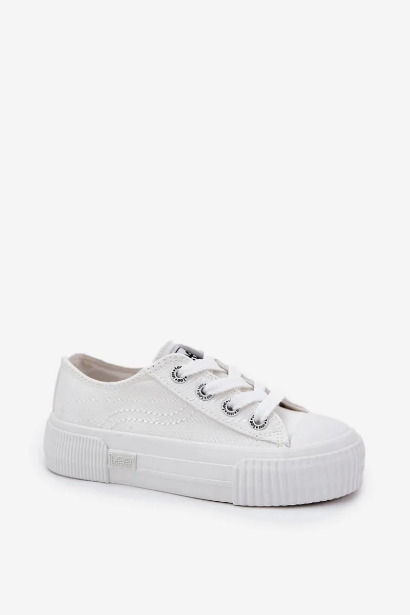 Outlet Dziecięce Młodzieżowe Trampki ISLA C LOW JR 50251058 Białe Dzieci Chłopięce|Dziewczęce