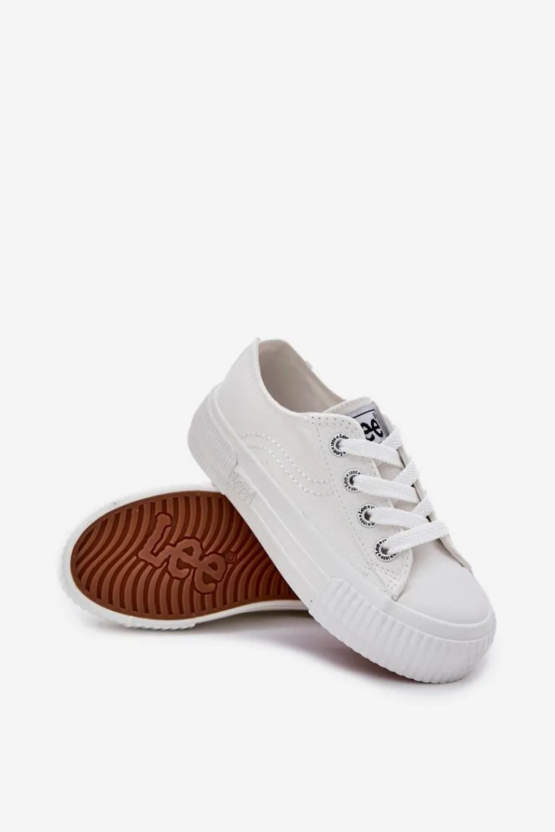 Outlet Dziecięce Młodzieżowe Trampki ISLA C LOW JR 50251058 Białe Dzieci Chłopięce|Dziewczęce