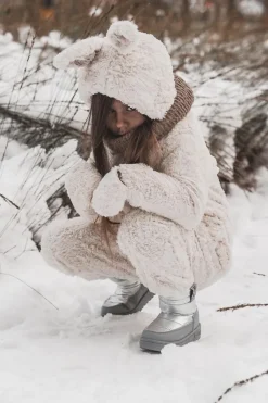 Sale Big Star Shoes Dziecięce Śniegowce Big Star KK374218 Szaro-Srebrne Srebrny