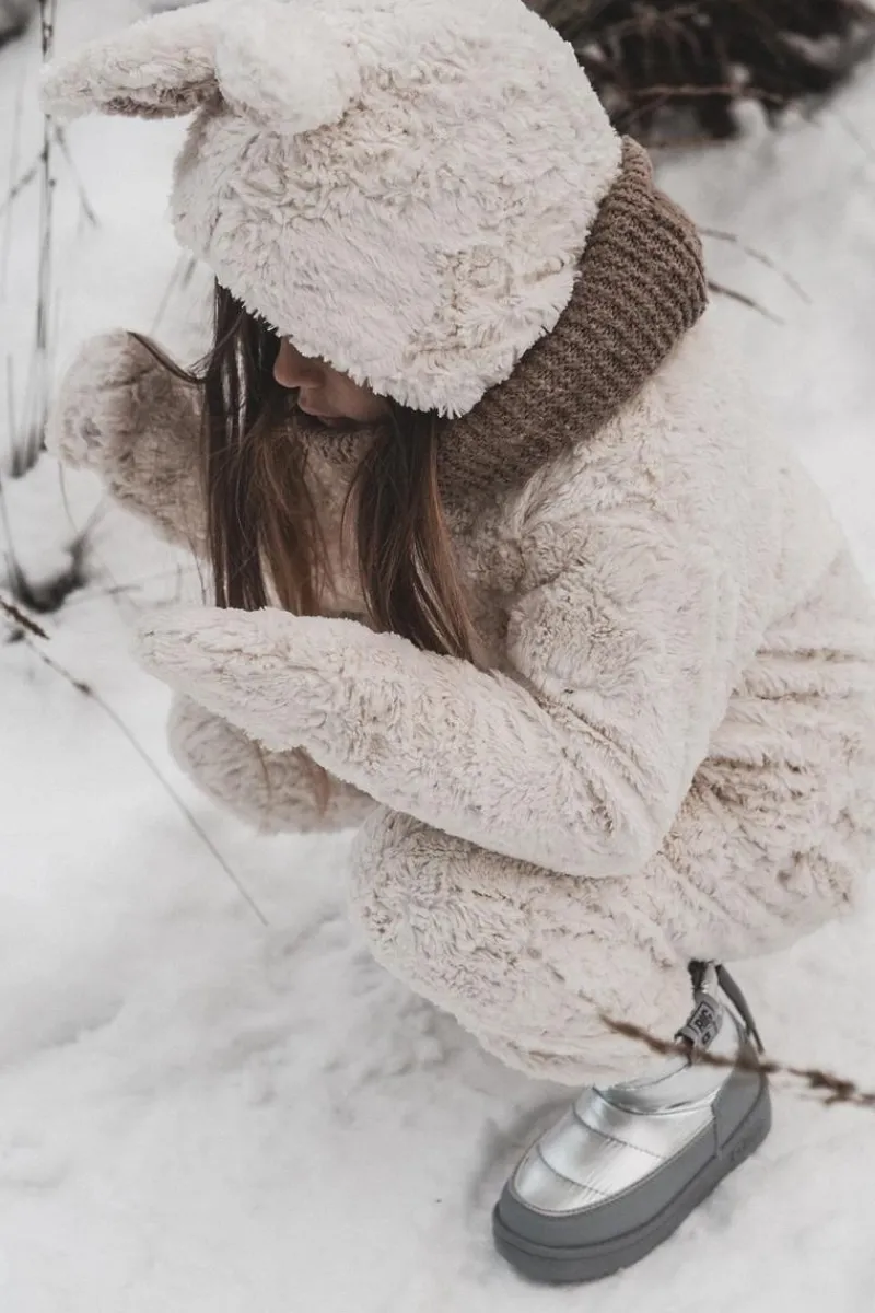 Sale Big Star Shoes Dziecięce Śniegowce Big Star KK374218 Szaro-Srebrne Srebrny