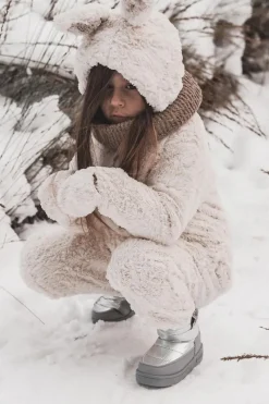 Sale Big Star Shoes Dziecięce Śniegowce Big Star KK374218 Szaro-Srebrne Srebrny