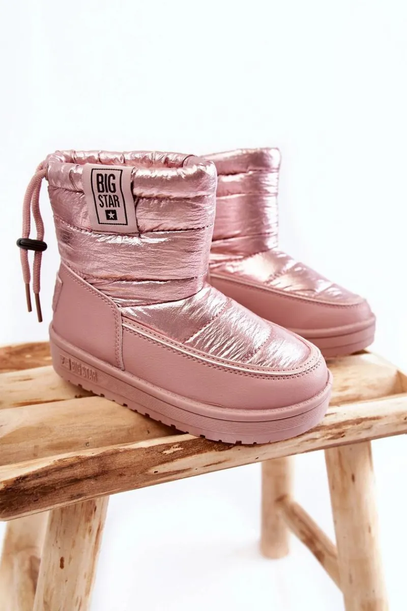 Outlet Dziecięce Śniegowce Big Star KK374219 Różowe Dzieci Dziewczęce