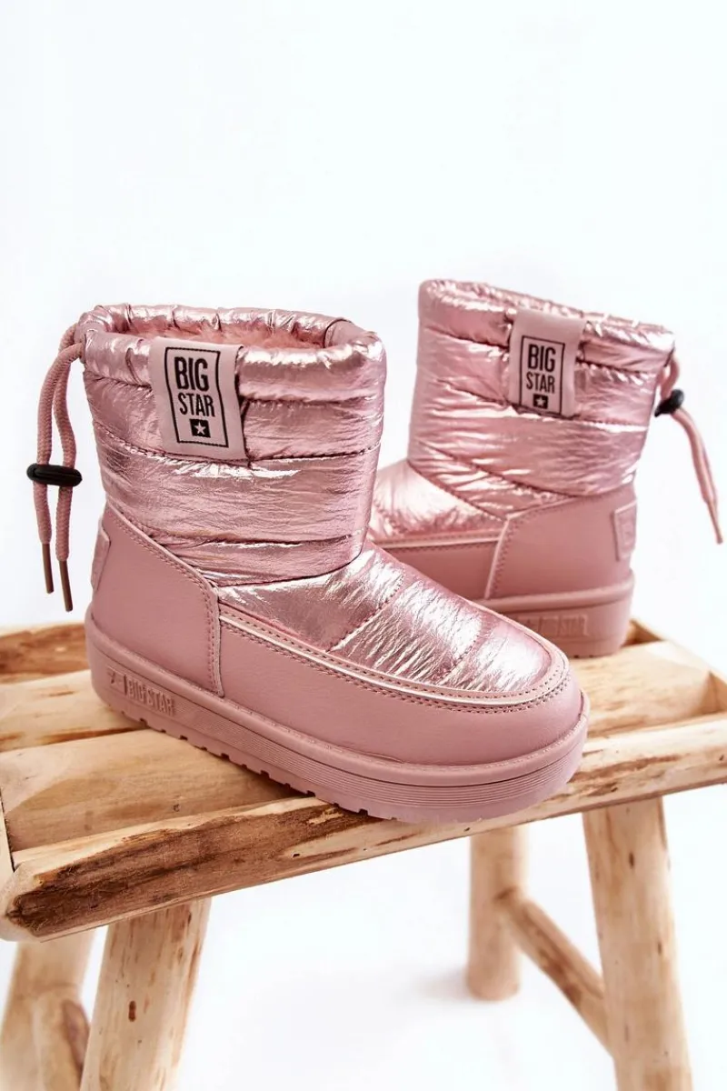 Outlet Dziecięce Śniegowce Big Star KK374219 Różowe Dzieci Dziewczęce