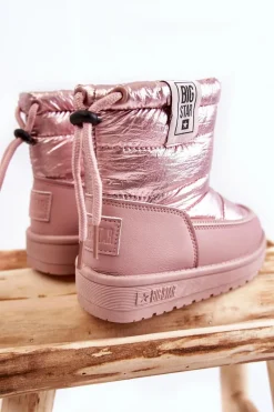 Outlet Dziecięce Śniegowce Big Star KK374219 Różowe Dzieci Dziewczęce