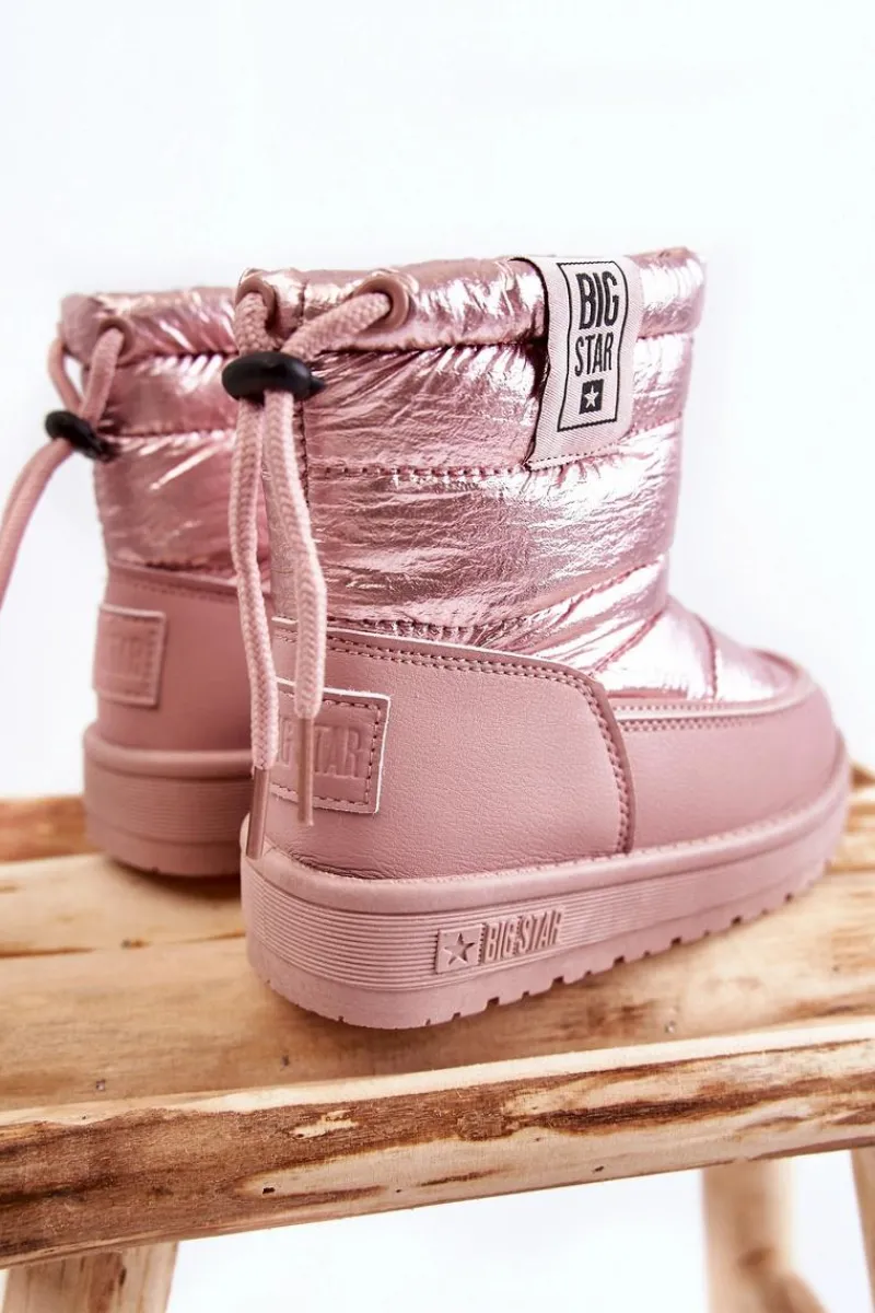 Outlet Dziecięce Śniegowce Big Star KK374219 Różowe Dzieci Dziewczęce