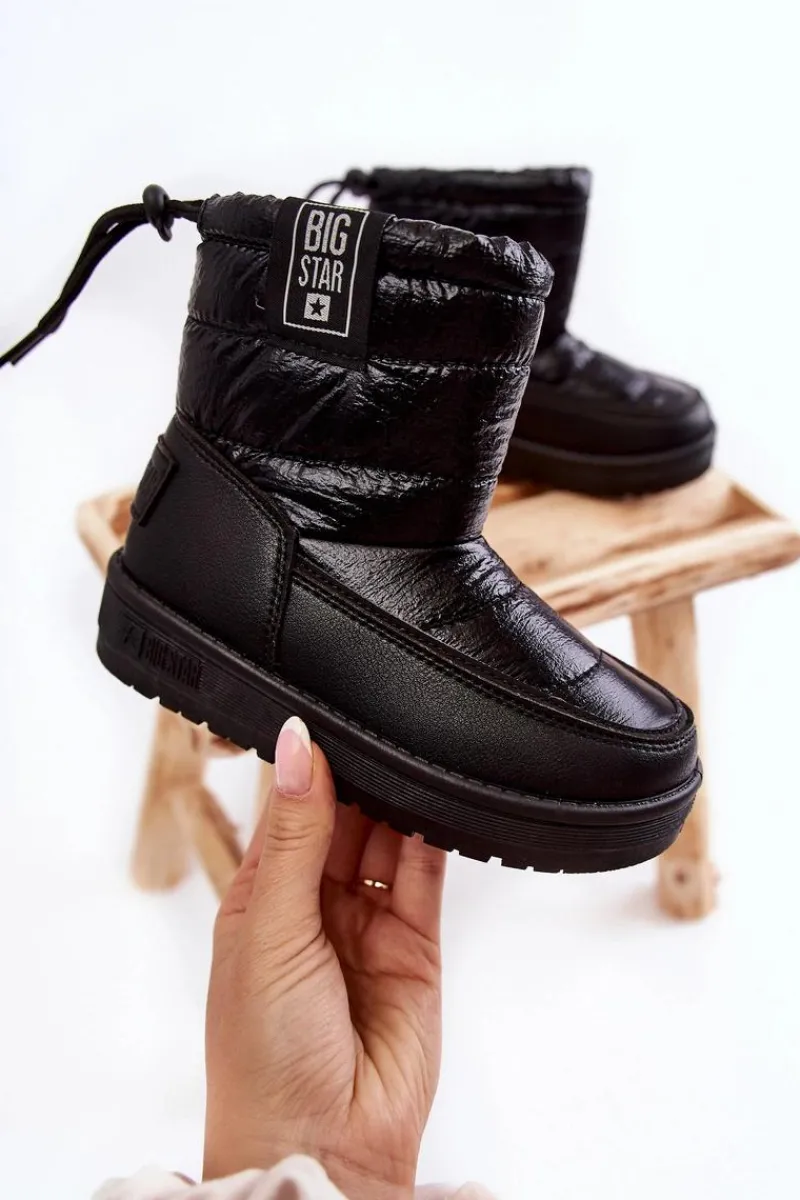 Dziewczęce>Big Star Shoes Dziecięce Śniegowce Big Star KK374220 Czarne Czarny