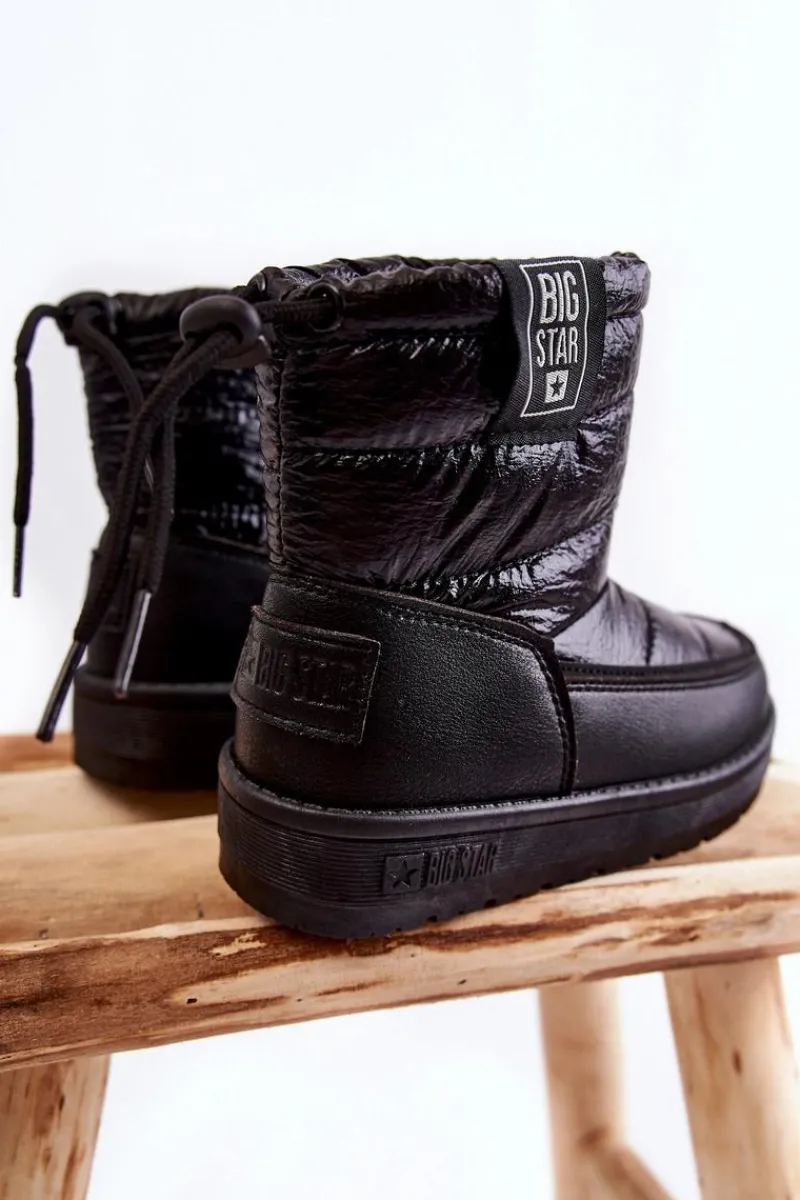 Dziewczęce>Big Star Shoes Dziecięce Śniegowce Big Star KK374220 Czarne Czarny