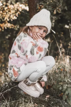 Dziewczęce>Big Star Shoes Dziecięce Śniegowce Big Star KK374221 Beżowo-Złote Beżowy