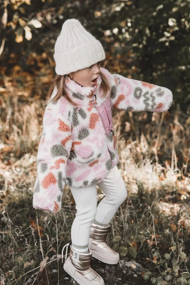 Dziewczęce>Big Star Shoes Dziecięce Śniegowce Big Star KK374221 Beżowo-Złote Beżowy