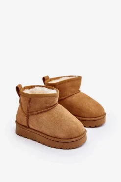 Discount Dziecięce Śniegowce Botki Ocieplane Camel Nallita Dzieci Dziewczęce|Chłopięce