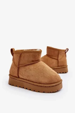 Discount Dziecięce Śniegowce Botki Ocieplane Camel Nallita Dzieci Dziewczęce|Chłopięce