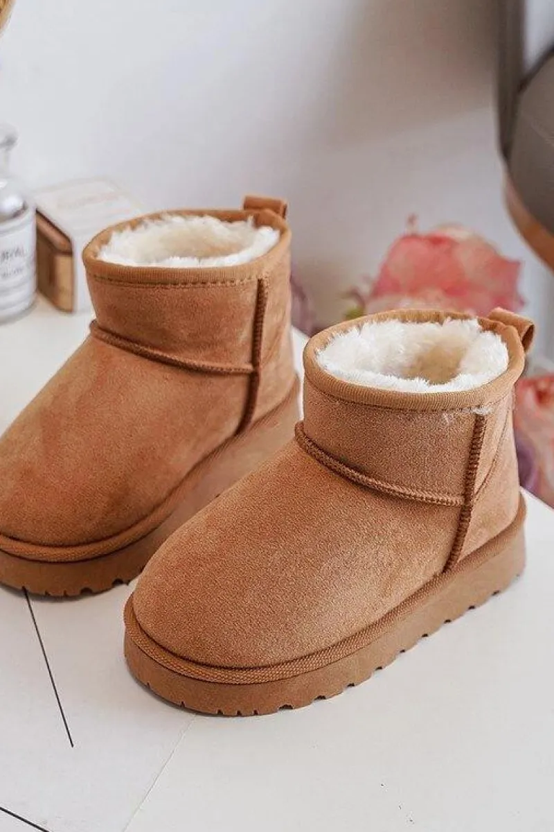 Discount Dziecięce Śniegowce Botki Ocieplane Camel Nallita Dzieci Dziewczęce|Chłopięce