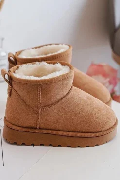 Discount Dziecięce Śniegowce Botki Ocieplane Camel Nallita Dzieci Dziewczęce|Chłopięce