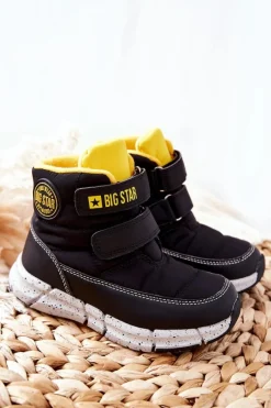 Dziewczęce|Dziewczęce>Big Star Shoes Dziecięce Śniegowce Memory Foam Big Star II374070 Czarne