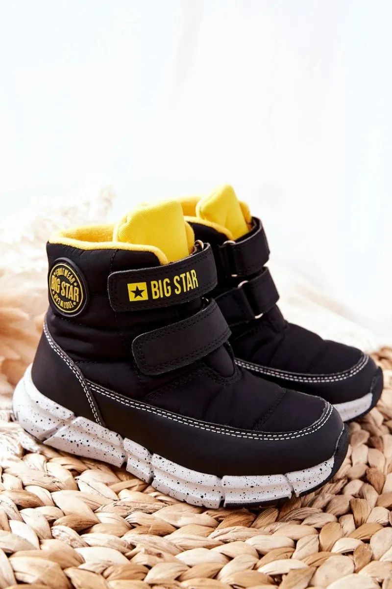 Dziewczęce|Dziewczęce>Big Star Shoes Dziecięce Śniegowce Memory Foam Big Star II374070 Czarne