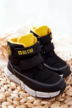 Dziewczęce|Dziewczęce>Big Star Shoes Dziecięce Śniegowce Memory Foam Big Star II374070 Czarne