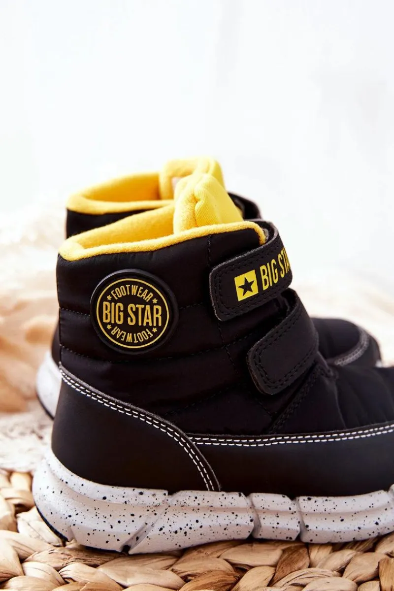 Dziewczęce|Dziewczęce>Big Star Shoes Dziecięce Śniegowce Memory Foam Big Star II374070 Czarne