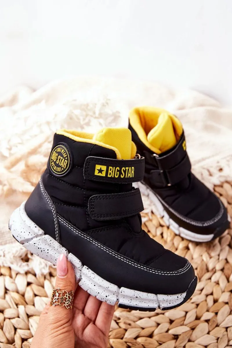 Dziewczęce|Dziewczęce>Big Star Shoes Dziecięce Śniegowce Memory Foam Big Star II374070 Czarne