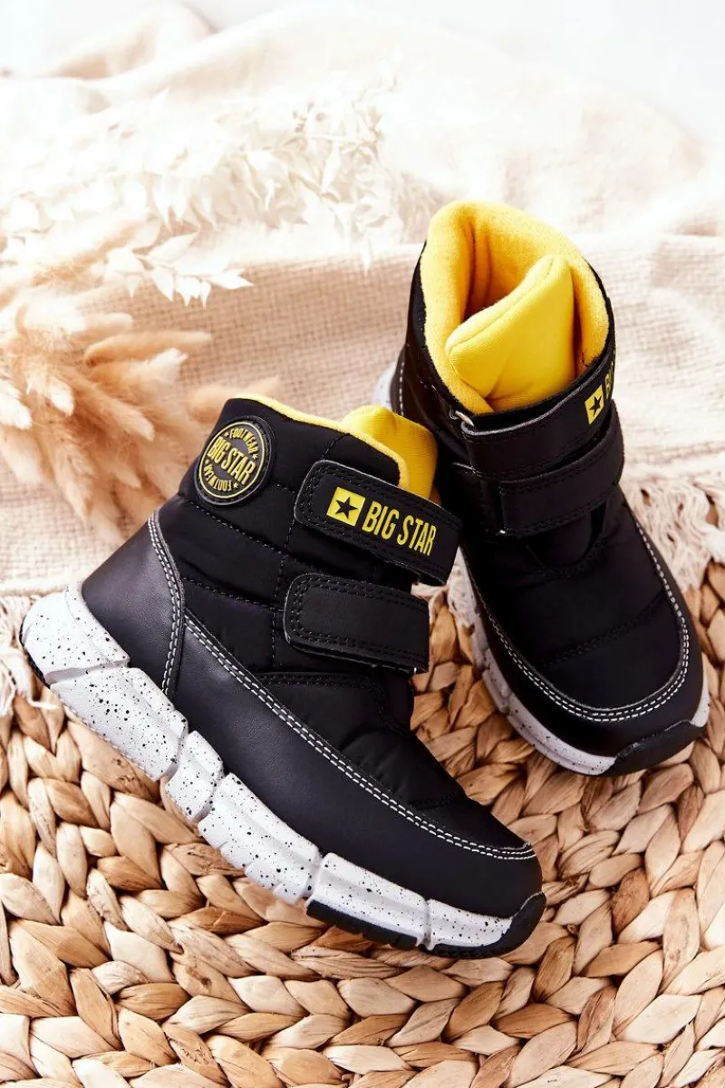 Dziewczęce|Dziewczęce>Big Star Shoes Dziecięce Śniegowce Memory Foam Big Star II374070 Czarne
