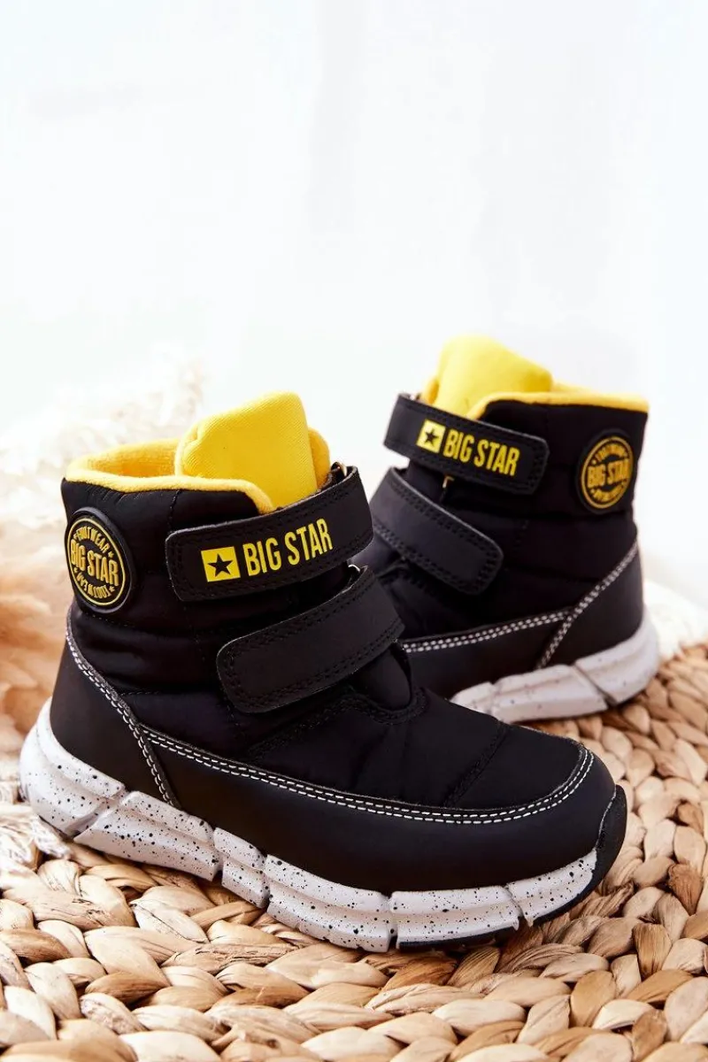 Dziewczęce|Dziewczęce>Big Star Shoes Dziecięce Śniegowce Memory Foam Big Star II374070 Czarne
