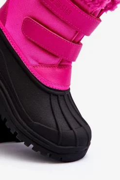 Best Big Star Shoes Dziecięce Śniegowce Na Rzepy Big Star Fuksja MM374112