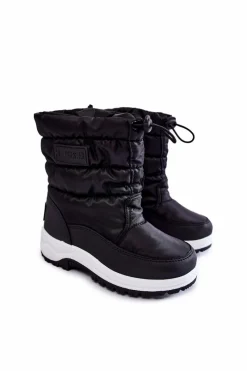 Best Big Star Shoes Dziecięce Śniegowce Na Suwak Big Star KK374235 Czarne