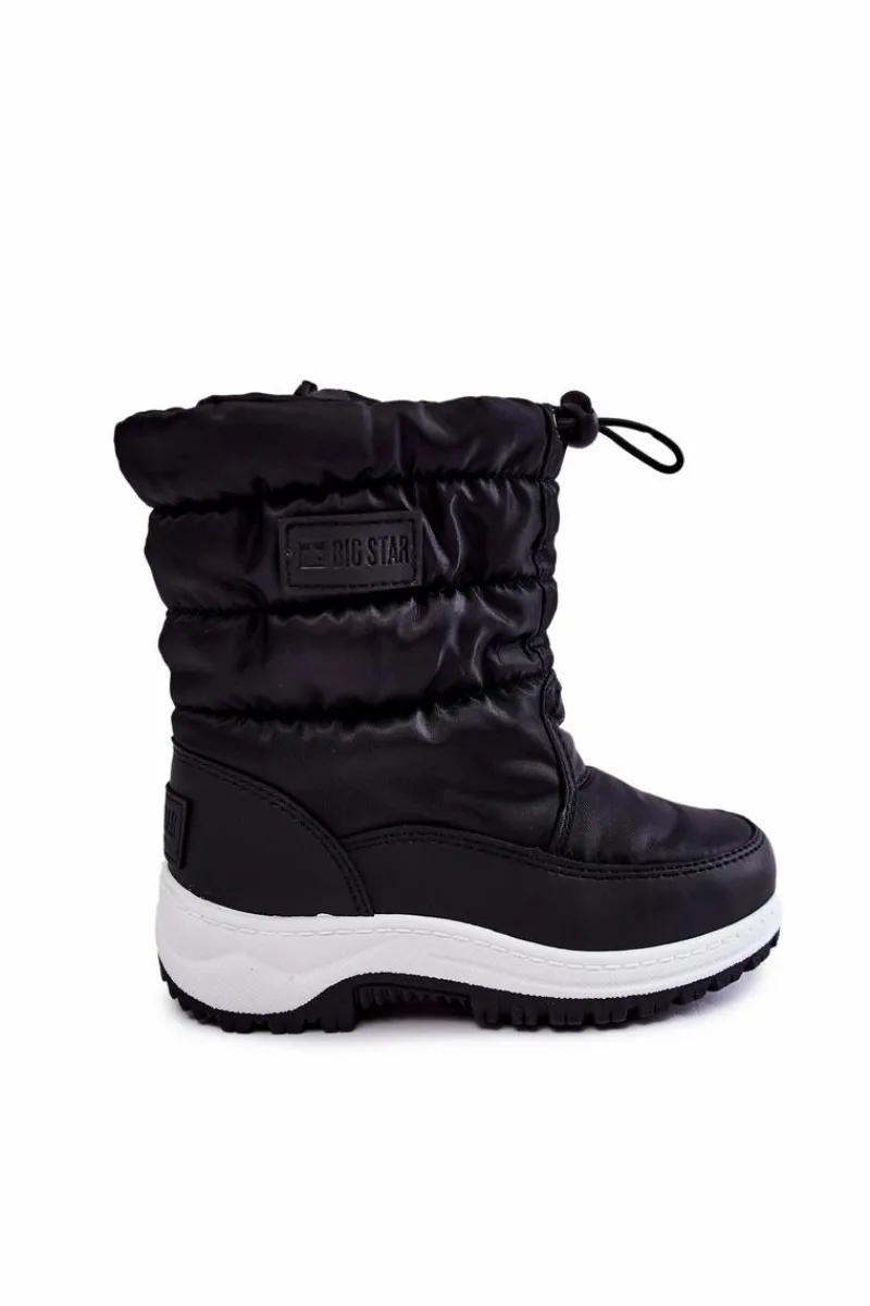 Best Big Star Shoes Dziecięce Śniegowce Na Suwak Big Star KK374235 Czarne