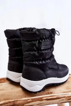 Best Big Star Shoes Dziecięce Śniegowce Na Suwak Big Star KK374235 Czarne
