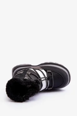 Hot Big Star Shoes Dziecięce Śniegowce Ocieplane Na Suwak Czarne Big Star MM374193