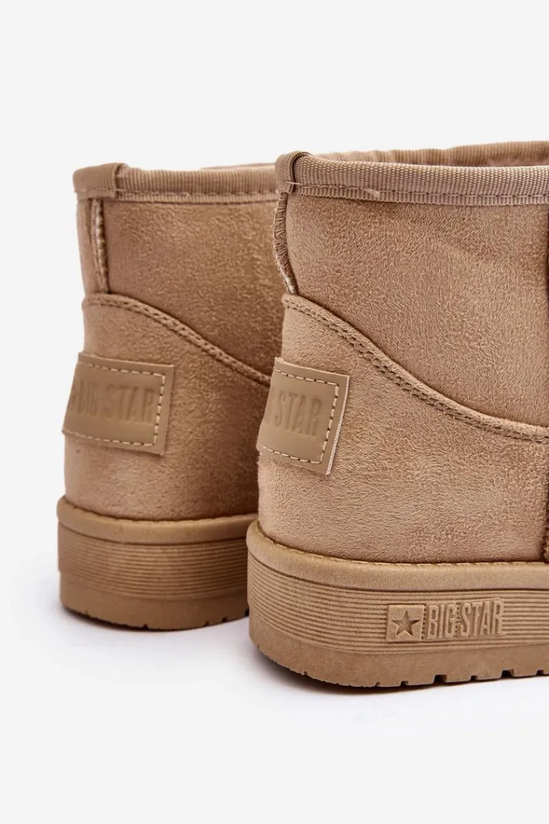 Dziewczęce>Big Star Shoes Dziecięce Śniegowce Ocieplane Beżowe Big Star MM374056 Beżowy