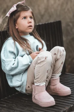 Discount Dziecięce Śniegowce Ocieplane Na Suwak Różowe Big Star MM374101 Dzieci Dziewczęce