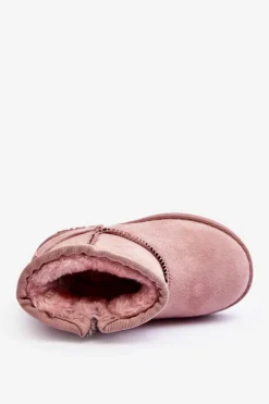 Discount Dziecięce Śniegowce Ocieplane Na Suwak Różowe Big Star MM374101 Dzieci Dziewczęce