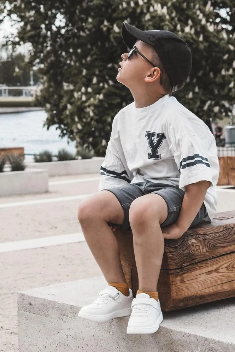 Chłopięce|Back To School>Boto Dziecięce Niskie Buty Sportowe Białe Frillo