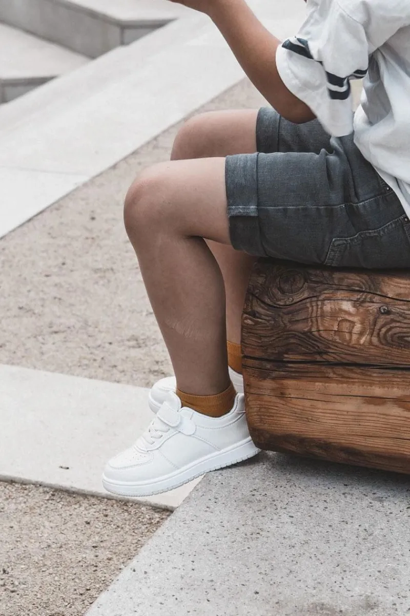 Chłopięce|Back To School>Boto Dziecięce Niskie Buty Sportowe Białe Frillo