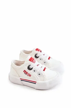 Chłopięce|Dziewczęce>Big Star Shoes Dziecięce Niskie Trampki Big Star JJ374160 Białe
