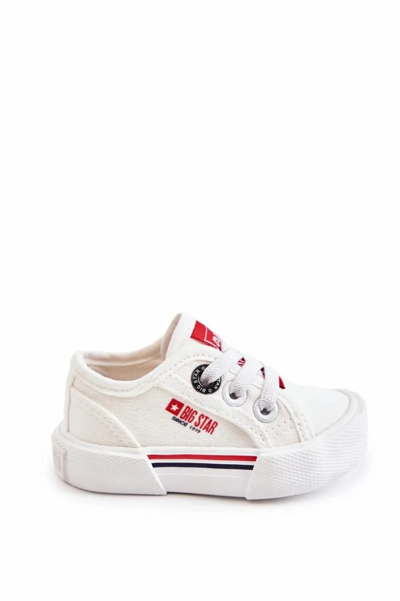 Chłopięce|Dziewczęce>Big Star Shoes Dziecięce Niskie Trampki Big Star JJ374160 Białe