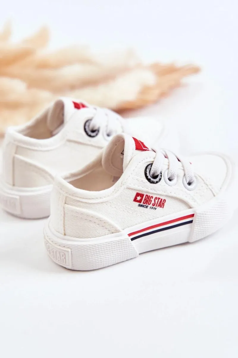 Chłopięce|Dziewczęce>Big Star Shoes Dziecięce Niskie Trampki Big Star JJ374160 Białe