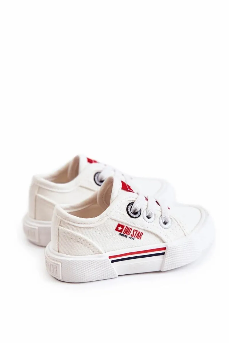 Chłopięce|Dziewczęce>Big Star Shoes Dziecięce Niskie Trampki Big Star JJ374160 Białe