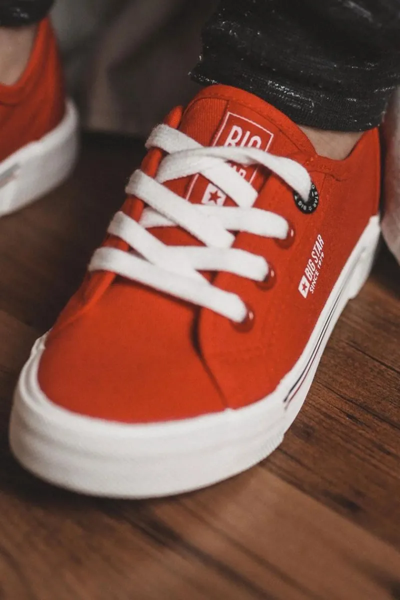 Chłopięce|Dziewczęce>Big Star Shoes Dziecięce Niskie Trampki Big Star JJ374172 Czerwone